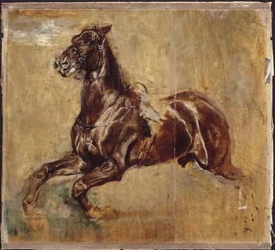Jean-Louis-Ernest Meissonier Study of a horse France oil painting art